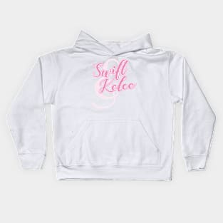 Swift & Kelce in Pink Kids Hoodie